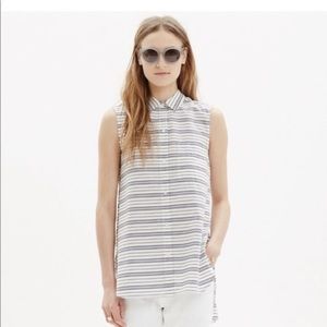 Madewell sleeveless tunic. Size XS. longer in back than front.